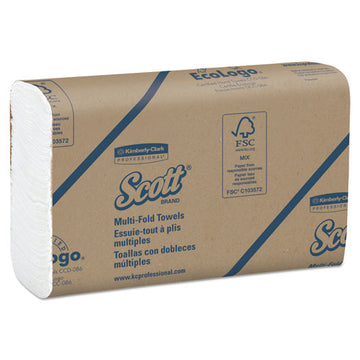 Scott® Essential Multi-fold Towels,8 X 9 2-5, White, 250-pack, 16 Packs-carton freeshipping - TVN Wholesale